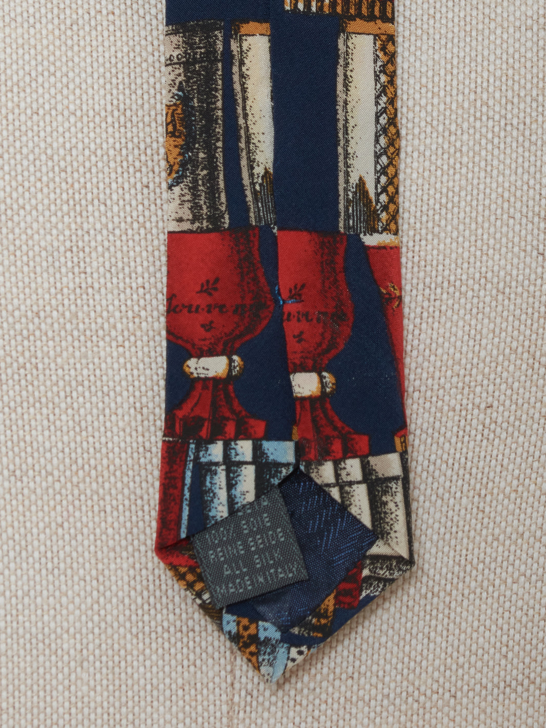 Fornasetti Silk Tie with Glasses Print