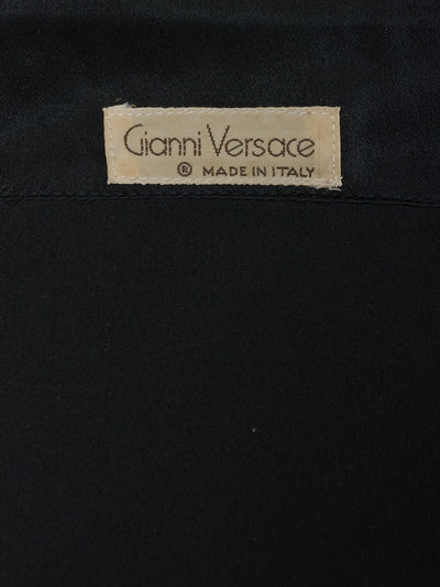 Gianni Versace Black Silk Shirt