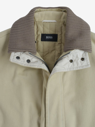Hugo Boss Beige Coat With Pockets