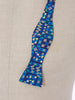 Geometric print silk bow tie, 1980
