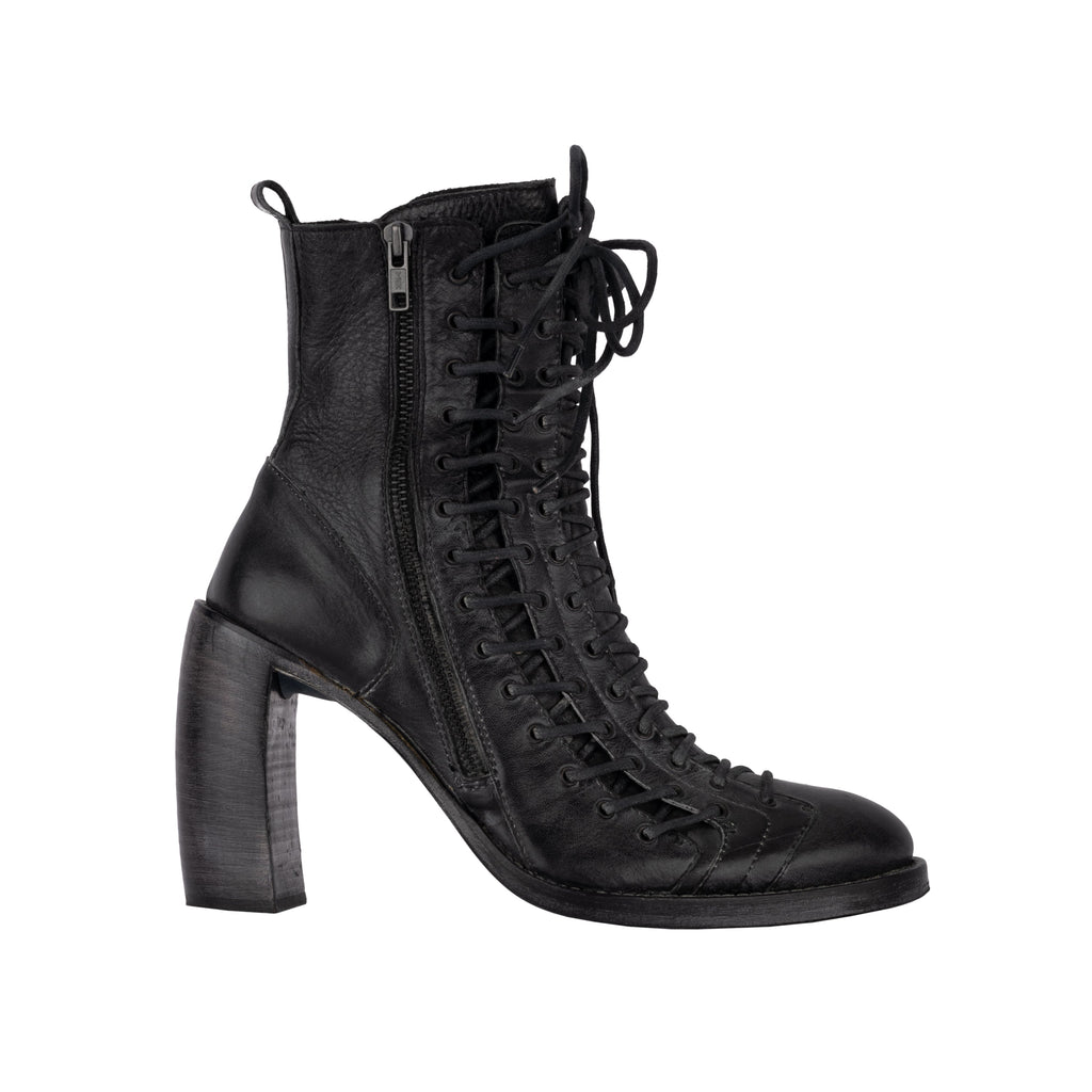 Ann Demeullemeester black leather boots pre-owned