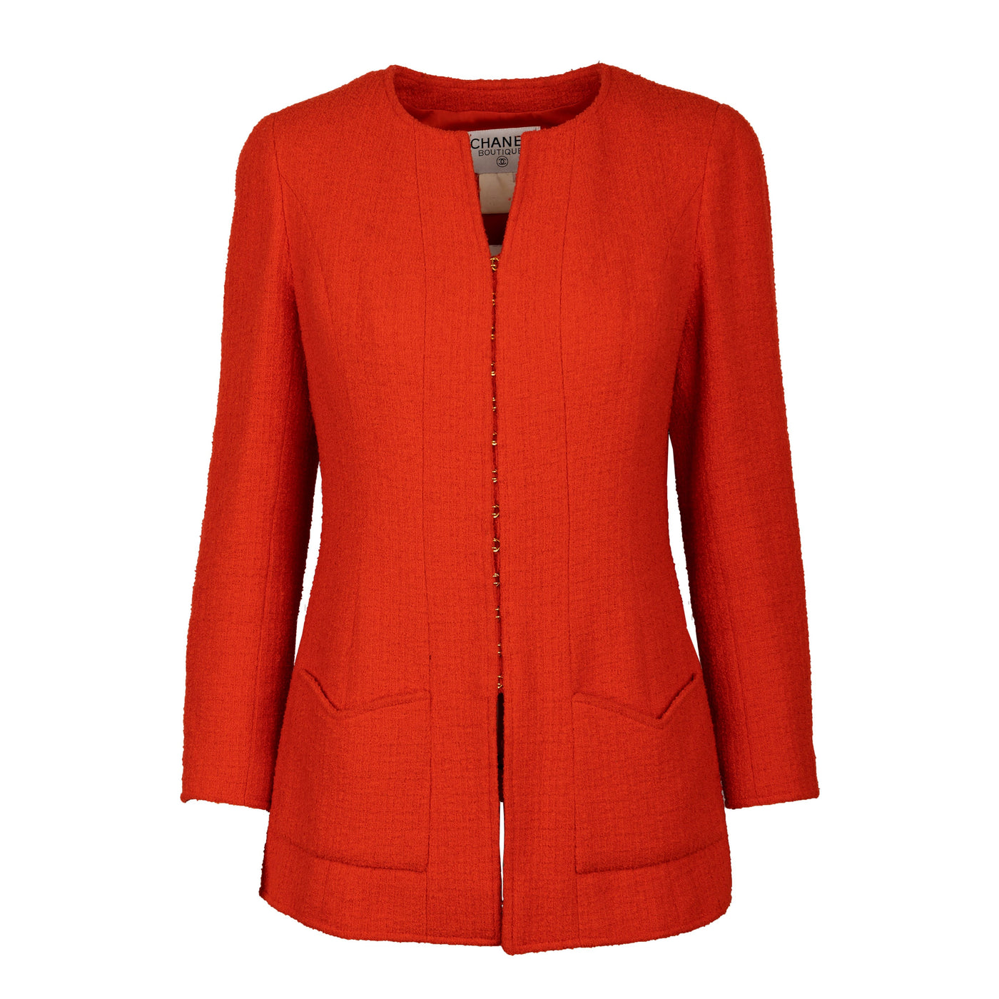 Secondhand Chanel Red Tweed Jacket