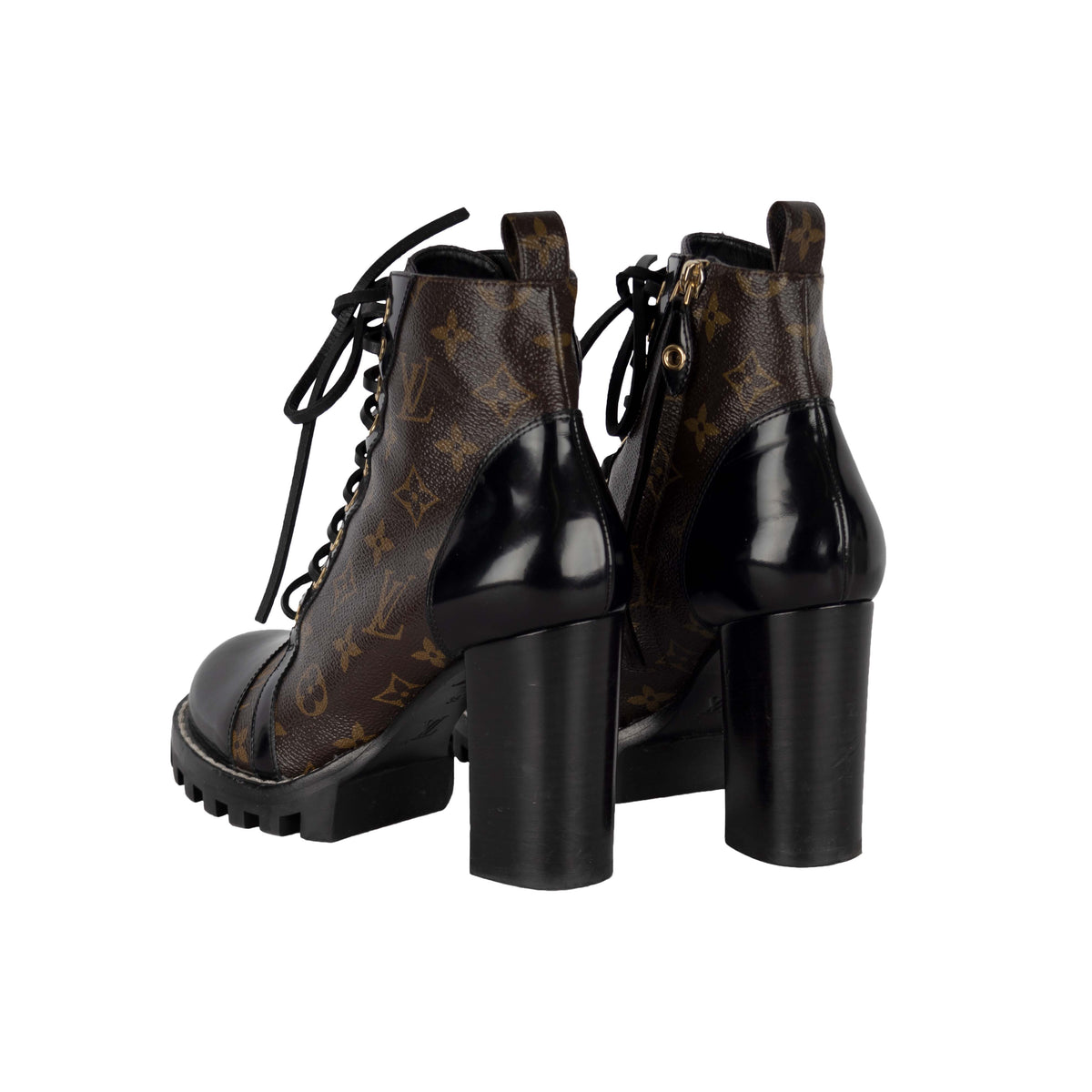 Secondhand Louis Vuitton Monogram Star Trail Ankle Boots