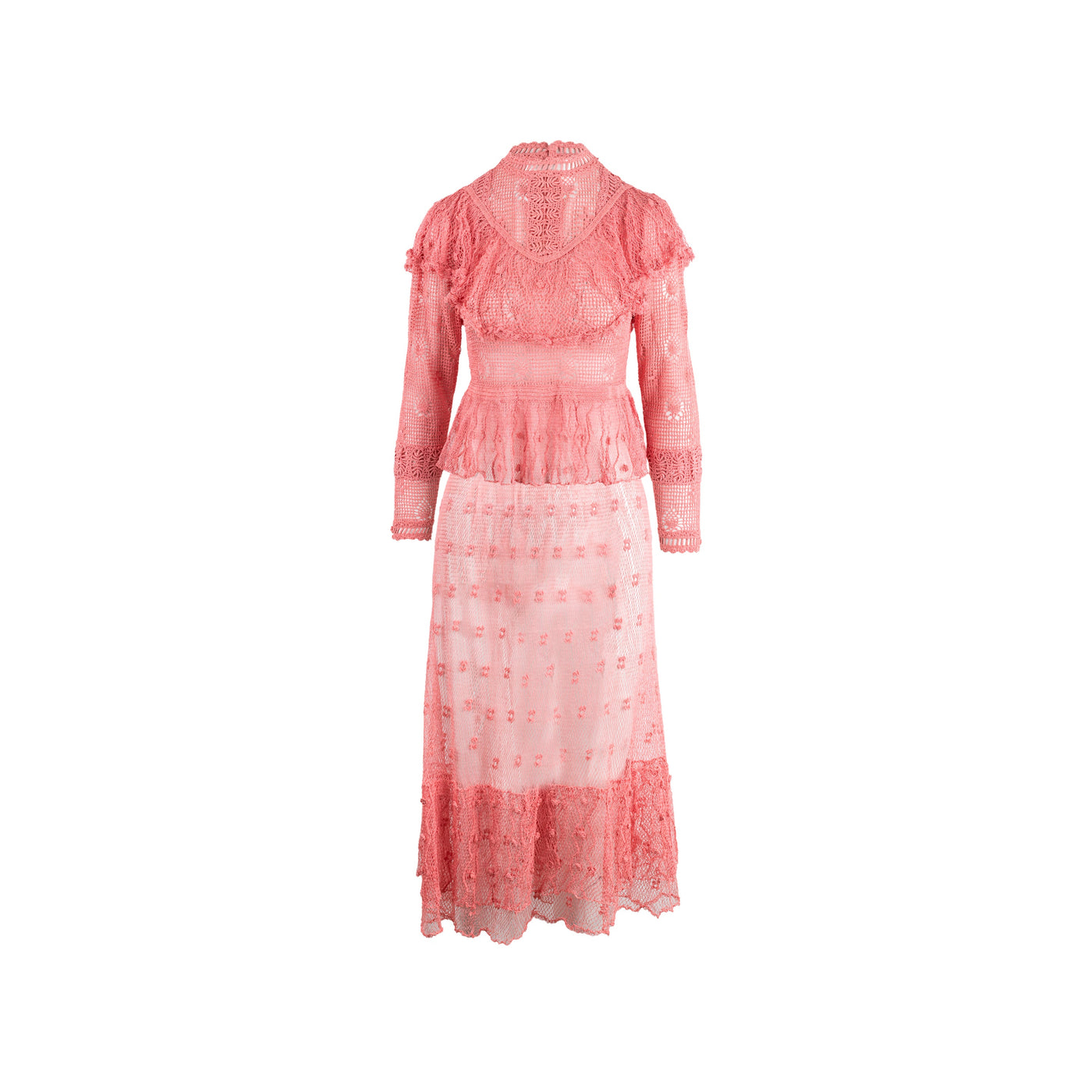 Collection Privée pink macramè skirt pre-owned