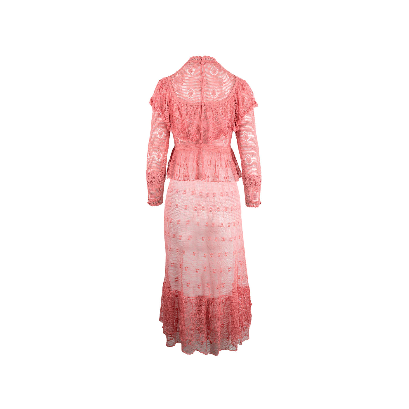 Collection Privée pink macramè skirt pre-owned