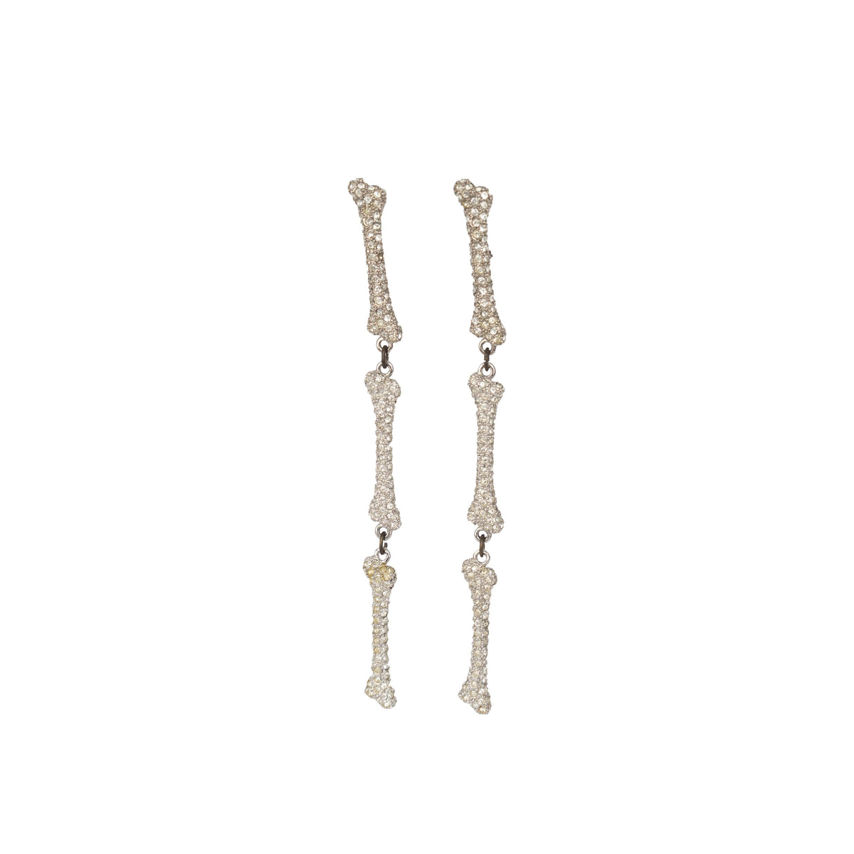 Secondhand Vivienne Westwood Silver Faustine Long Earrings