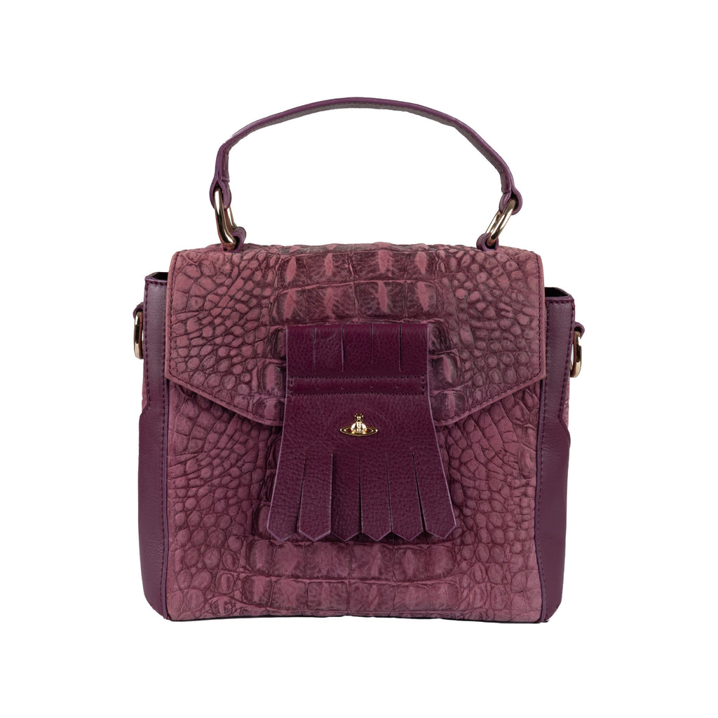 Secondhand Vivienne Westwood Croc-embossed Shoulder Bag