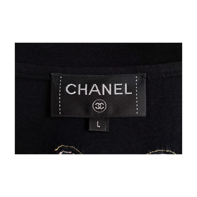 Second hand Chanel X Pharrell Black Embellished Cotton T-Shirt