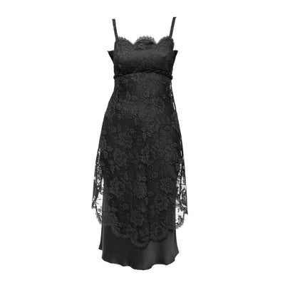 Secondhand Moschino Scalloped Lace Dress 