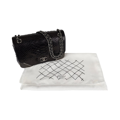 Secondhand Chanel Python Rock The Corner Flap Bag
