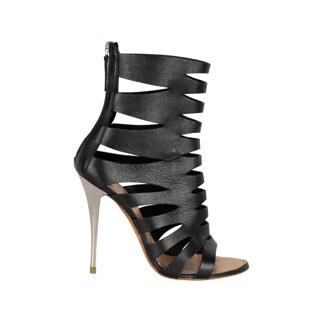 Secondhand Giuseppe Zanotti Cutout Peep-toe Ankle Boots 