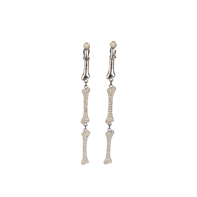 Secondhand Vivienne Westwood Silver Faustine Long Earrings