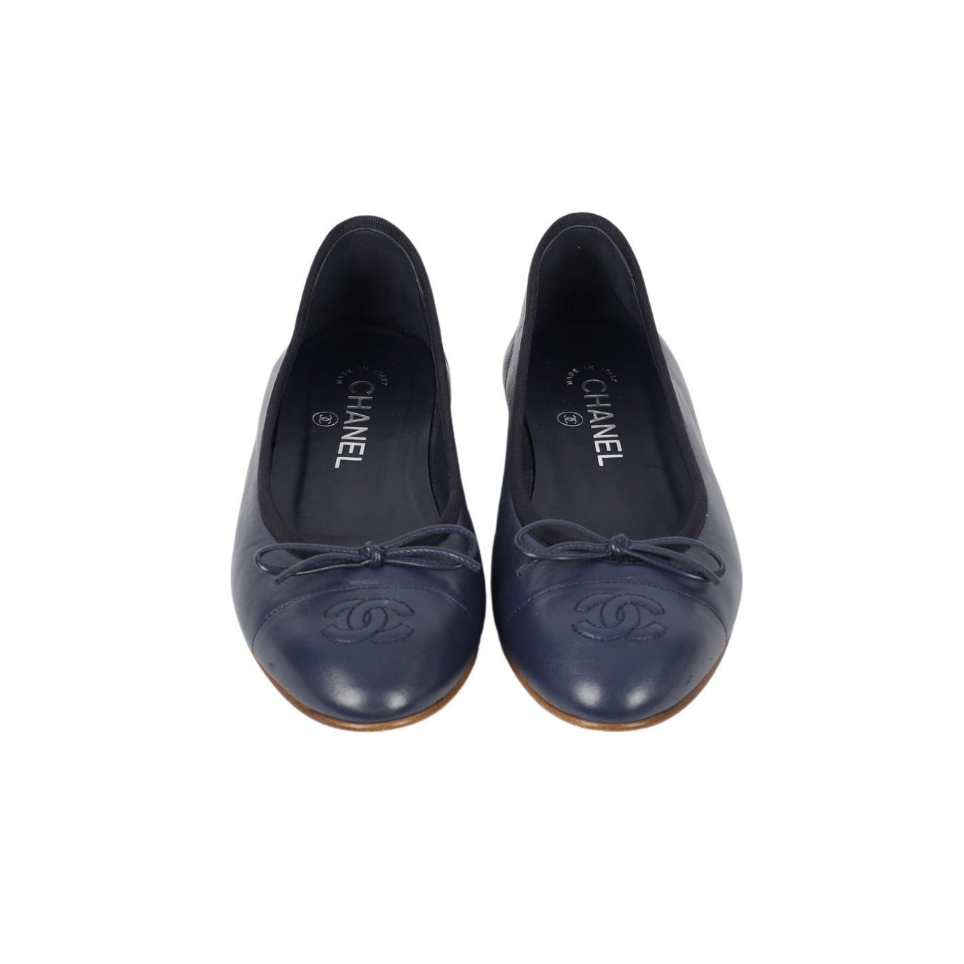 Secondhand Chanel Leather Ballet Flats 