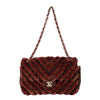 Secondhand Chanel Red Tweed Flap Bag