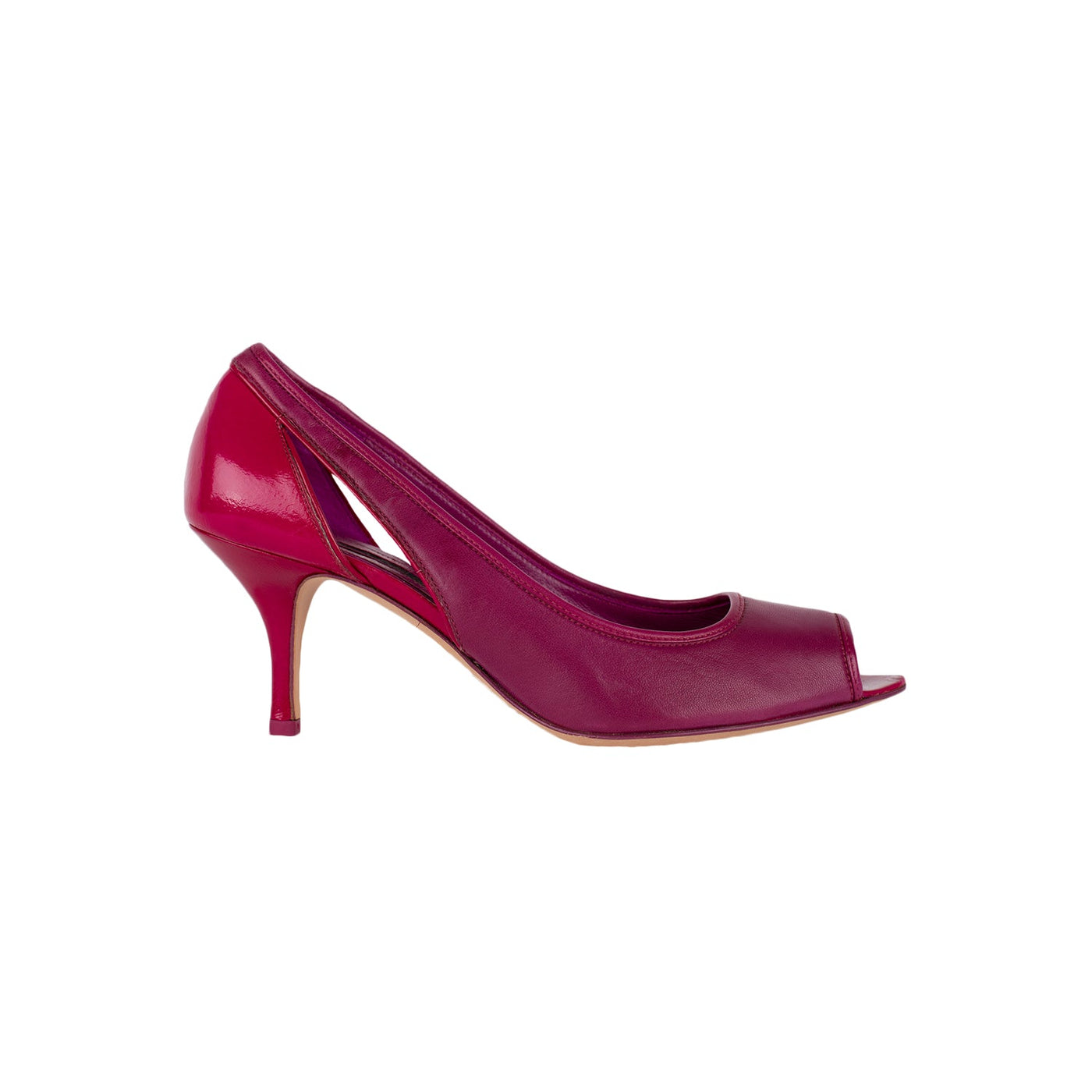 Peep store toe fucsia