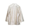 Chanel gold leather shirt with revers pre-owned