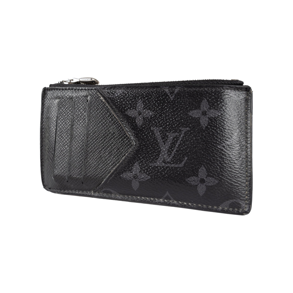 Secondhand Louis Vuitton Monogram Eclipse Taigarama Card Holder 