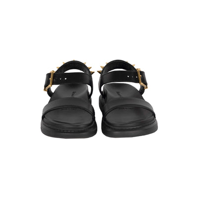 Secondhand Alexander McQueen Black Spike Flatform Sandals