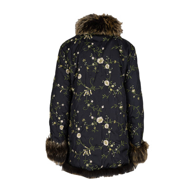 Secondhand Scervino Embroidered Jacket with Fur 