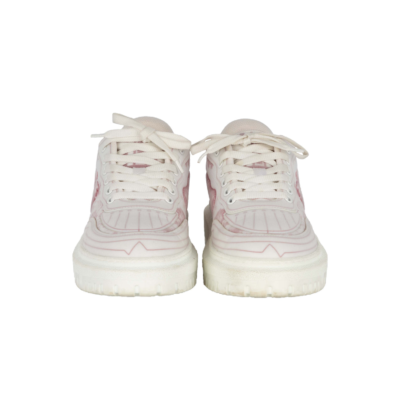 Secondhand Christian Dior Addict Pink Toile De Jouy Sneakers