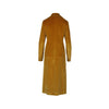 Bottega Martinese mustard-yellow velvet long coat pre-owned