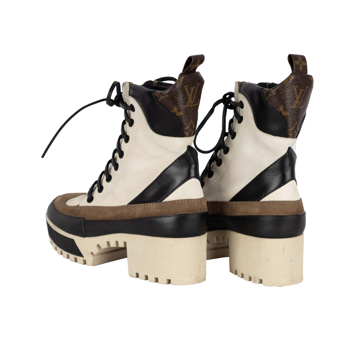 Secondhand Louis Vuitton Laureate Platform Desert Boots