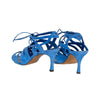 Manolo Blahnik Netochka Lace-Up Cage Sandal