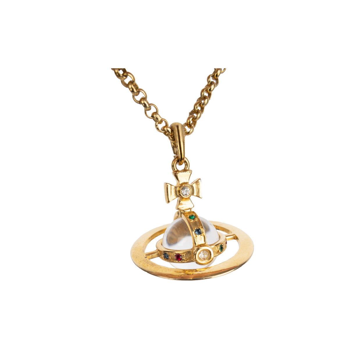 Secondhand Vivienne Westwood Golden Orb Pendant Necklace