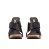 YSL wooden black patent leather mules pre-owned