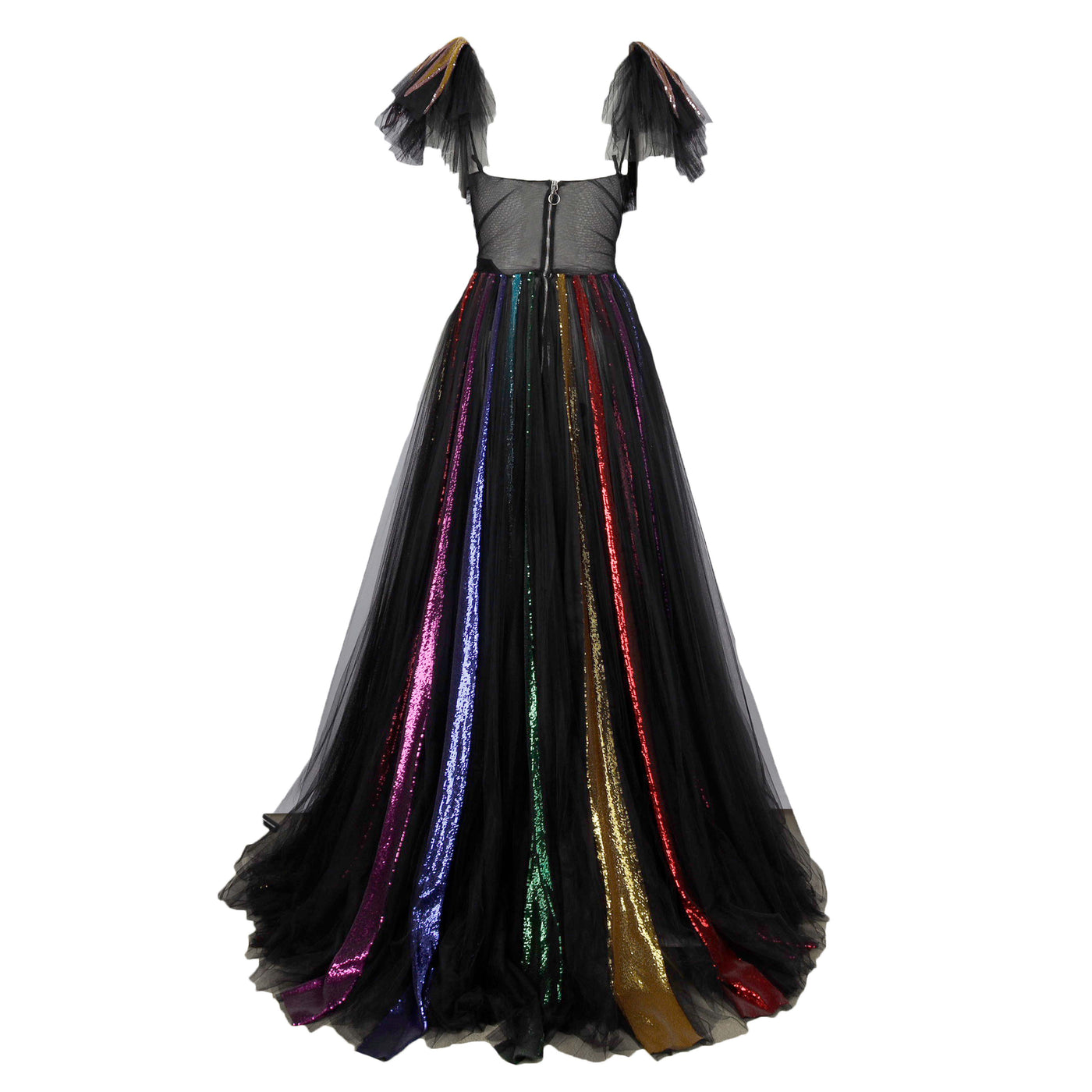 Secondhand Gucci Embroidered Sequin Tulle Gown