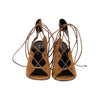 Saint Laurent Babies Suede Lace-Up Sandals