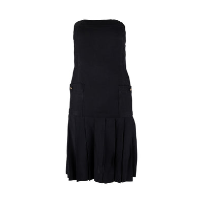 Secondhand Chanel Pleated Dress with Strap 