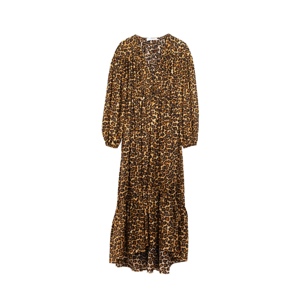 Zimmermann silk long dress with animal print pre-owned