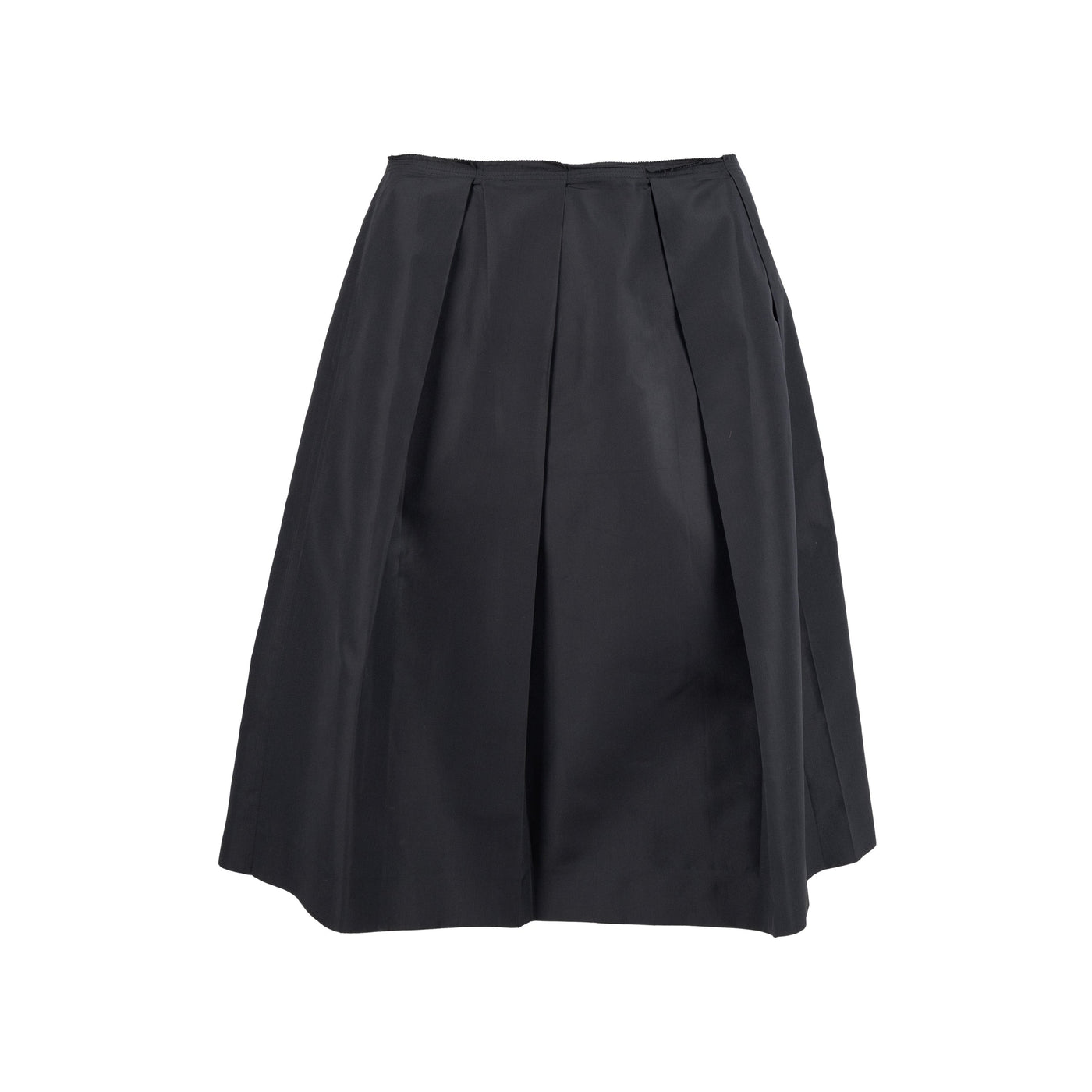 Secondhand Prada Pleated Silk Skirt 