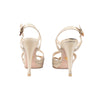 Secondhand Prada Beige Leather Strappy Heel Sandals 