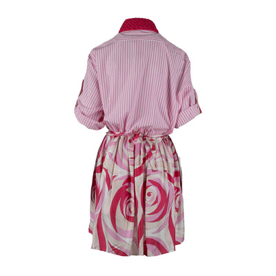 Rubino Gaeta Peony Print Shirt Dress 