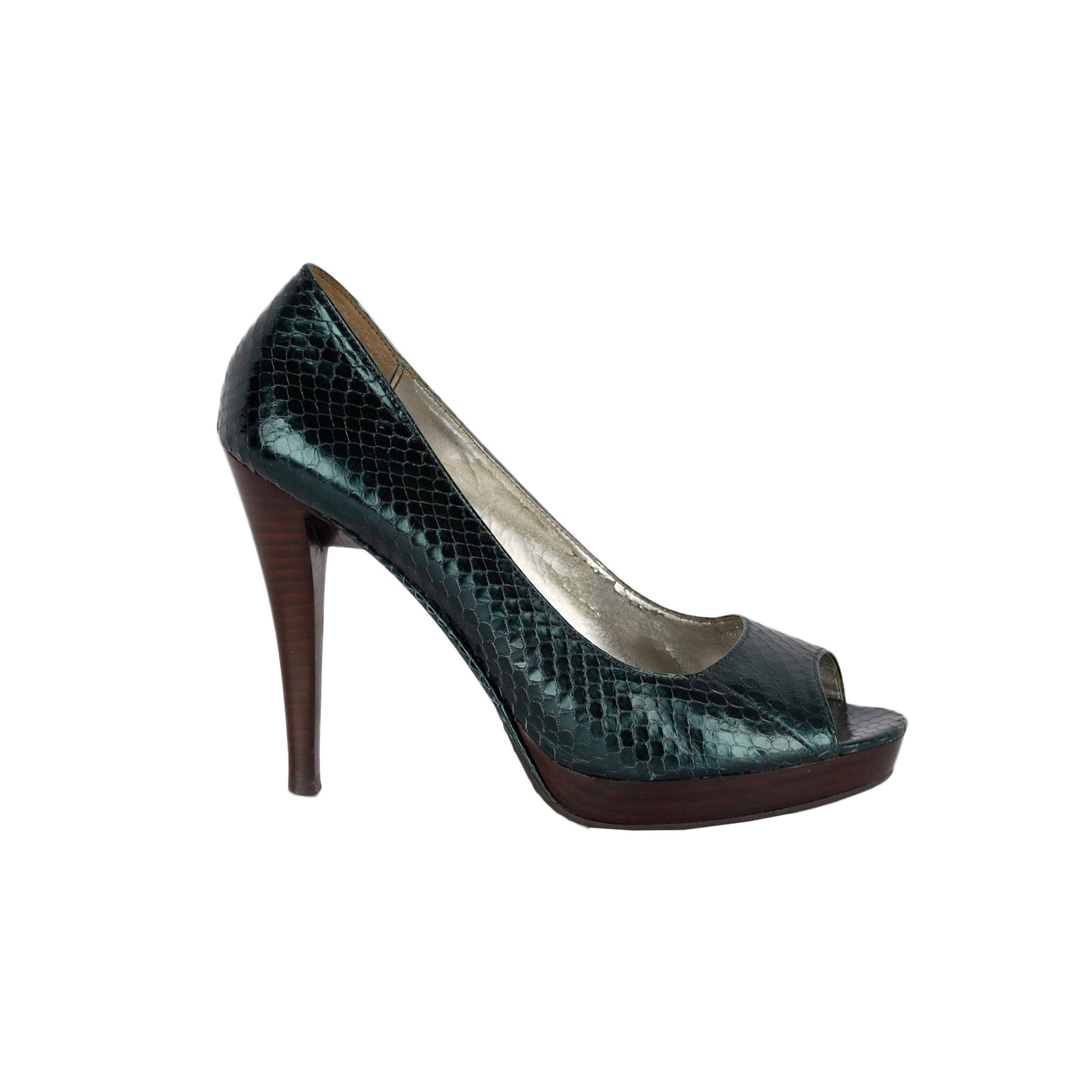 Calvin Klein Python Peep Toe Shoes Second hand Cavalli e Nastri