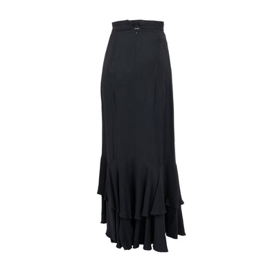 Secondhand Moschino Couture Layered Ruched Long Skirt 
