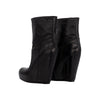 Rick Owens black leather ankle boots pre-owned