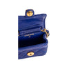Chanel blue matelassé mini flap leather bag pre-owned nft