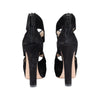 Secondhand Prada Suede Cut Out Open-toe Heels 
