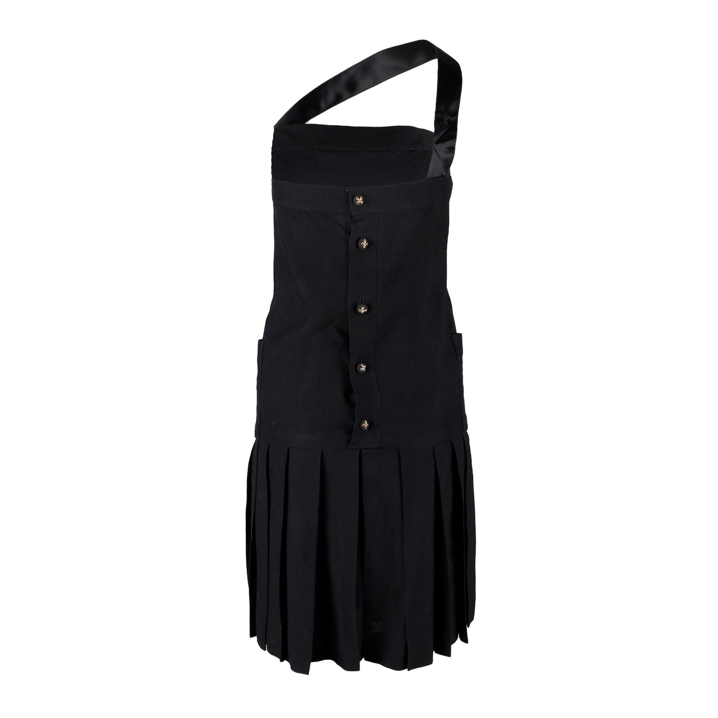 Secondhand Chanel Pleated Dress with Strap 