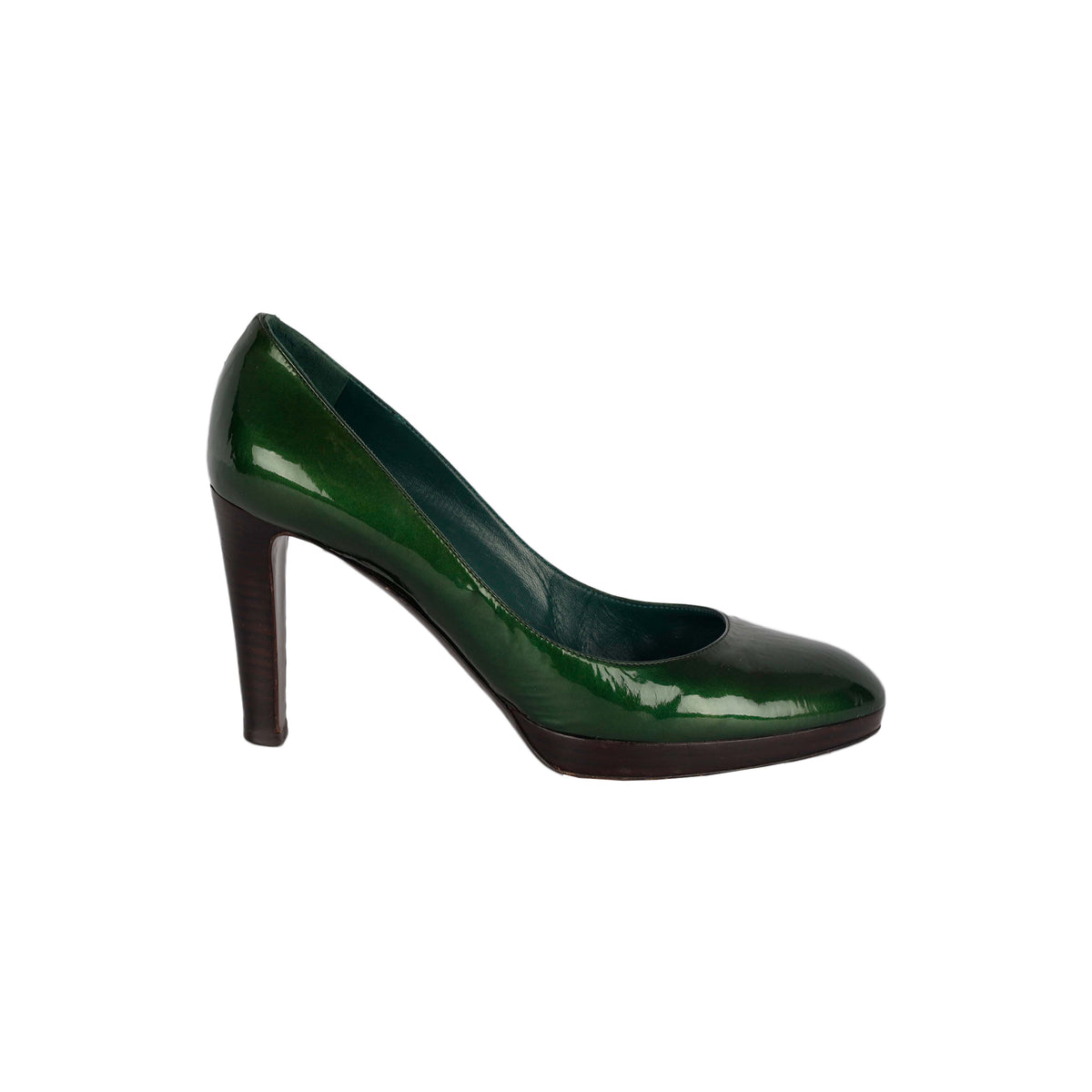 Secondhand Sergio Rossi Rounded Toe Patent Pumps