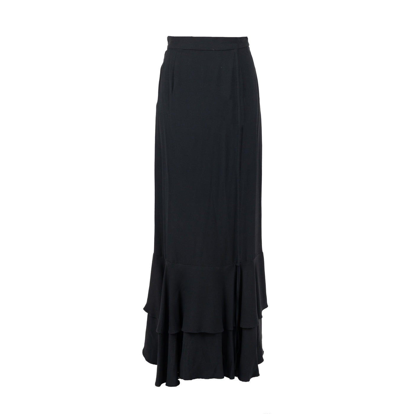 Secondhand Moschino Couture Layered Ruched Long Skirt 