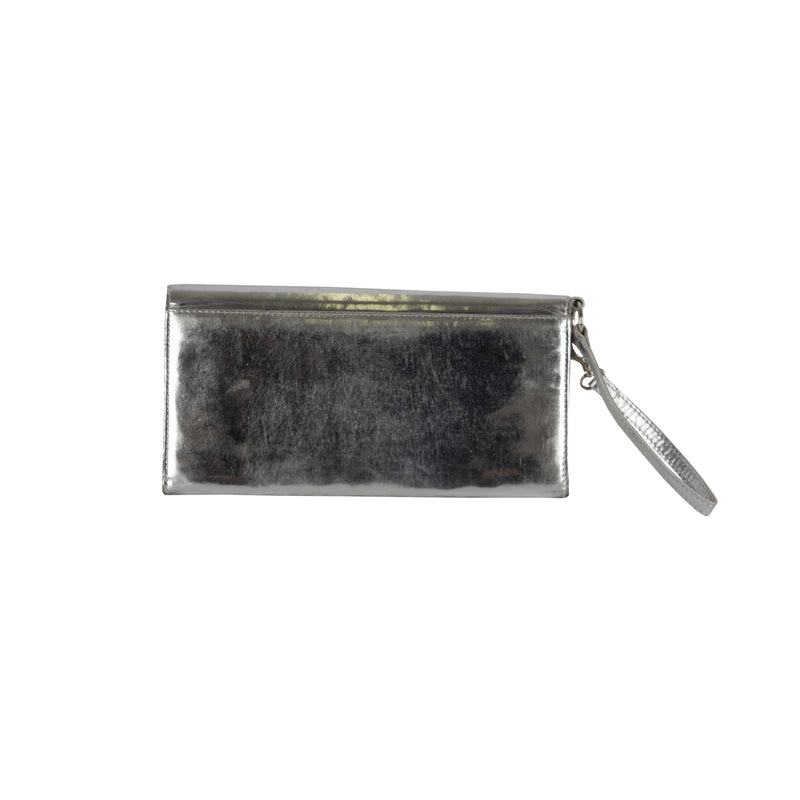 Secondhand Christian Dior Metallic Silver Pochette