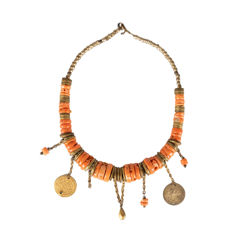 Secondhand Collection Privée Stone Necklace with Coins