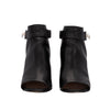 Givenchy "Shark" black leather open toe ankle boots pre-owned