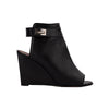 Givenchy "Shark" black leather open toe ankle boots pre-owned