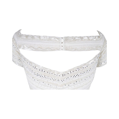 Secondhand Gianfranco Ferre White Cut-out Top