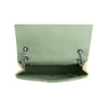 Chanel waterfall fully sequin green and yellow flap bag with chain and leather shoulder strap, silver-tone hardware and CC turnlock pre-owned NFT